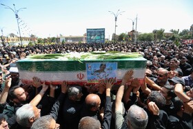 مراسم وداع و تشییع سرباز مدافع وطن عباس حیدری در همدان