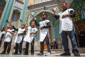مراسم عزاداری عاشورای حسینی در حرم حضرت فاطمه معصومه(س)