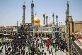 مراسم عزاداری عاشورای حسینی در حرم حضرت فاطمه معصومه(س)