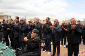 نماز ظهر عاشورا در «شهیدگاه» - اردبیل