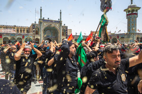 مراسم عزاداری عاشورای حسینی در حرم حضرت فاطمه معصومه(س)