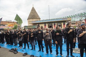 نماز ظهر عاشورا در«امام زاده یحیی» ساری