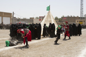 مراسم سنتی خیمه‌سوزان ظهر عاشورا در قزوین
