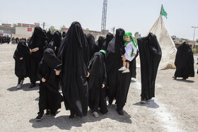 مراسم سنتی خیمه‌سوزان ظهر عاشورا در قزوین