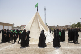 مراسم سنتی خیمه‌سوزان ظهر عاشورا در قزوین