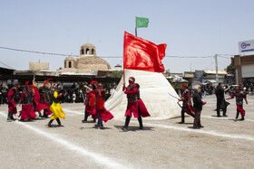 مراسم سنتی خیمه‌سوزان ظهر عاشورا در قزوین