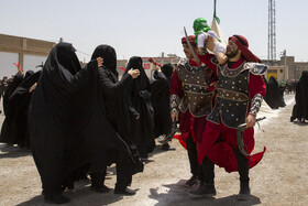 مراسم سنتی خیمه‌سوزان ظهر عاشورا در قزوین