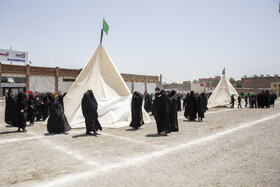 مراسم سنتی خیمه‌سوزان ظهر عاشورا در قزوین