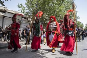 مراسم سنتی خیمهسوزان ظهر عاشورا در قزوین