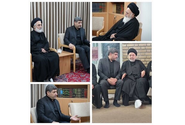 دیدار معاون عارف با برخی علمای قم/ قدردانی مراجع تقلید از تلاش‌ها و خدمات دولت چهاردهم در جنگ ۱۲ روزه