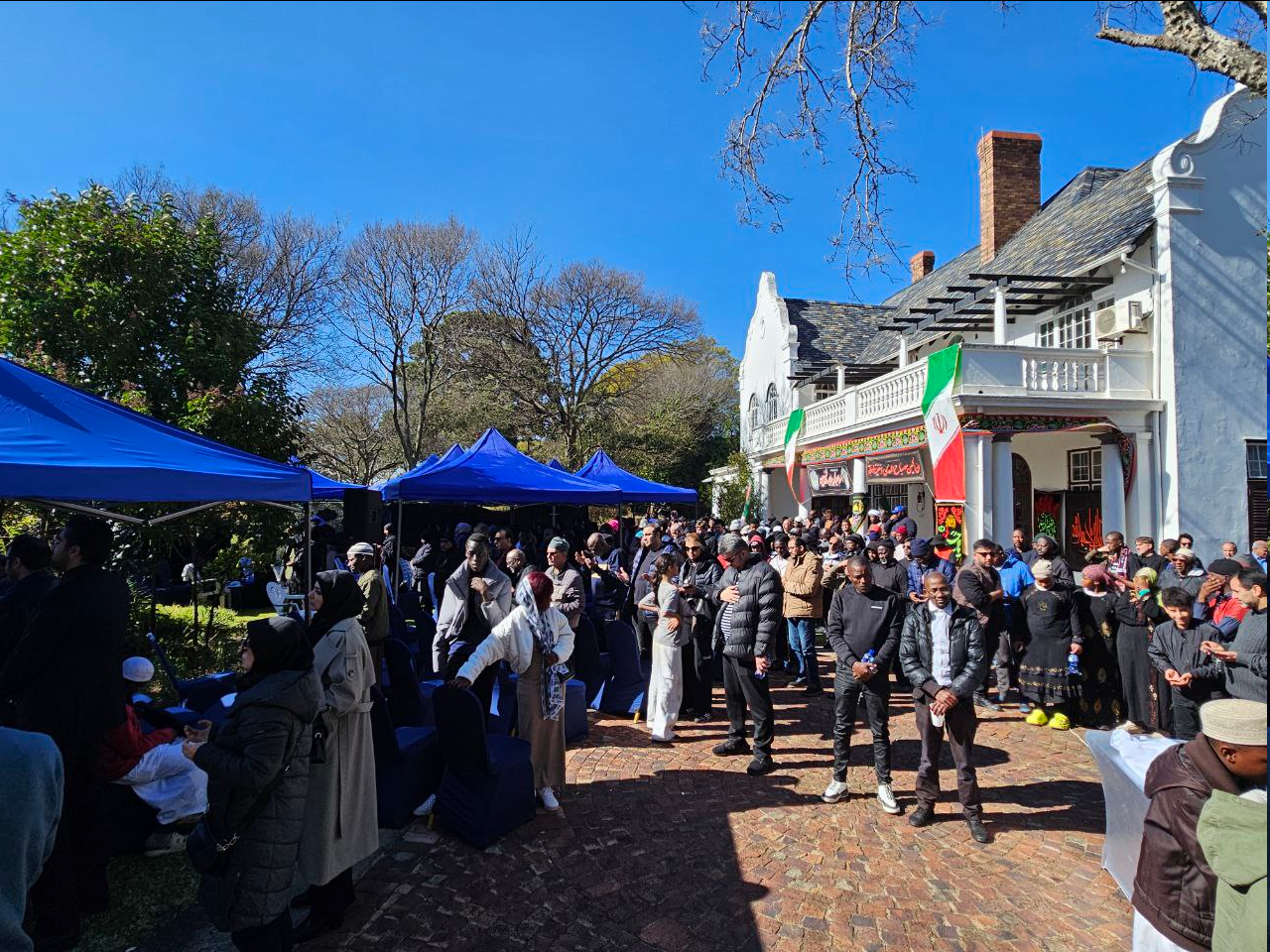 اعلام همبستگی عزاداران آفریقای جنوبی با ملت و دولت ایران و مردم فلسطین