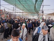 مدیریت میدانی رئیس پلیس راهور فراجا برای روان‌سازی تردد زائران در مرز مهران