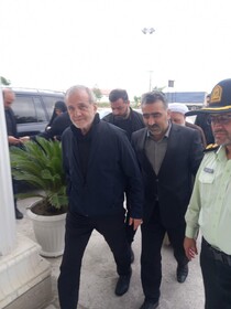 رئیس جمهوری به بندر آستارا وارد شد