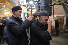 عزاداری سنتی در بازار تبریز در سومین روز شهادت امام حسین(ع)