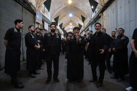 عزاداری سنتی در بازار تبریز در سومین روز شهادت امام حسین(ع)