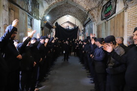 عزاداری سنتی در بازار تبریز در سومین روز شهادت امام حسین(ع)