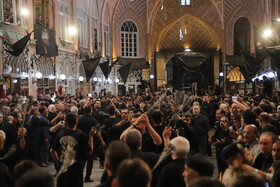 عزاداری سنتی در بازار تبریز در سومین روز شهادت امام حسین(ع)