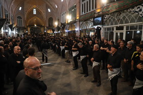 عزاداری سنتی در بازار تبریز در سومین روز شهادت امام حسین(ع)