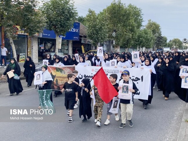 برپایی اجتماع بزرگ زینبیون در آستارا