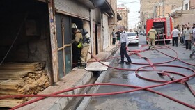 مهار آتش‌سوزی کارگاه مبل‌سازی مرتضی گرد بدون تلفات و مصدوم 