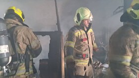 مهار آتش‌سوزی کارگاه مبل‌سازی مرتضی گرد بدون تلفات و مصدوم 