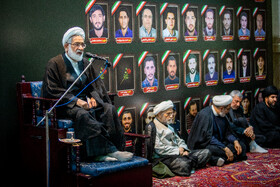 حجت‌الاسلام والمسلمین محمدجعفر منتظری رئیس دیوان عالی کشور در مراسم گرامیداشت شهدای حمله رژیم صهیونیستی به زندان اوین