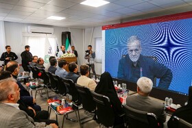 آیین افتتاح نیروگاه خورشیدی ۶۰۰ مگاواتی با حضور محمد اتابک،وزیر صمت