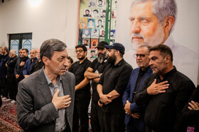 سید پرویز فتاح، رئیس ستاد اجرایی فرمان امام در مراسم بزرگداشت شهید سرلشکر محمدسعید ایزدی