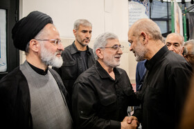 اسماعیل قاآنی، فرمانده سپاه قدس و احمد وحیدی در مراسم بزرگداشت شهید سرلشکر محمدسعید ایزدی