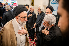 سید اسماعیل خطیب، وزیر اطلاعات و  اسماعیل قاآنی، فرمانده سپاه قدس در مراسم بزرگداشت شهید سرلشکر محمدسعید ایزدی