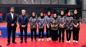 کسب رتبه سومی پتروماه بندر ماهشهر در لیگ برتر تنیس روی میز بانوان