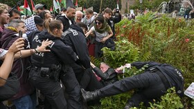 راهپیمایی در اروپا در مخالفت با جنگ غزه با بازداشت معترضان و خشونت پلیس همراه شد