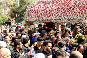 تشییع پیکر مطهر ۷ شهید حمله رژیم صهیونیستی - کاشان