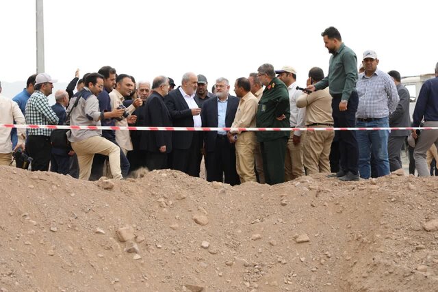 بازدید وزیر نیرو و استاندار تهران از پروژه انتقال آب سد طالقان