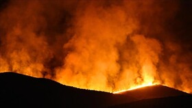 آتش‌سوزی‌های جنگلی گسترده در جنوب غرب لیبی