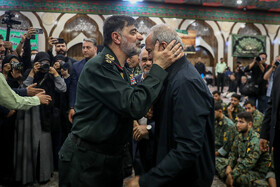 حضور مسعود پزشکیان، رئیس جمهور و احمدرضا رادان، فرمانده کل فراجا در آیین گرامیداشت شهدای اقتدار پلیس در جنگ ۱۲ روزه