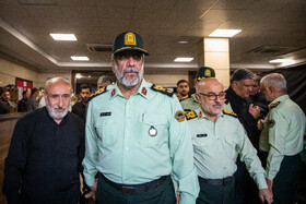 سردار محمدیان فرمانده انتظامی تهران بزرگ در آیین گرامیداشت شهدای اقتدار پلیس در جنگ ۱۲ روزه