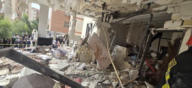 انفجار در یک مجتمع مسکونی در پردیسان قم