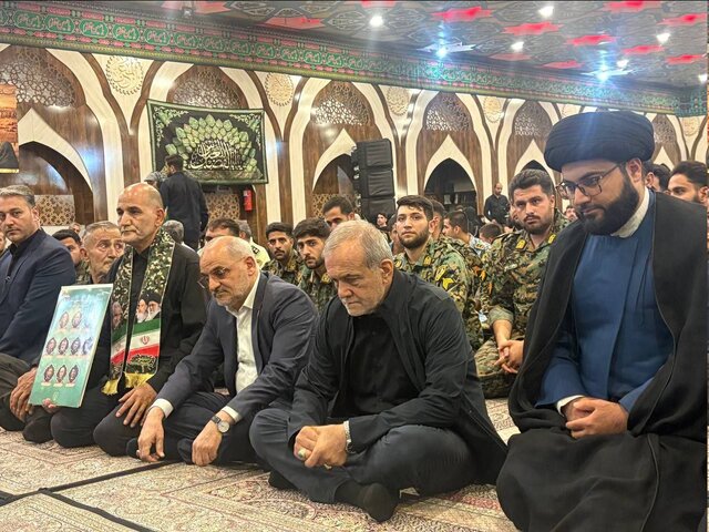 حضور پزشکیان در مراسم گرامیداشت شهدای اقتدار و امنیت پلیس