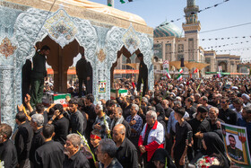 تشییع دو شهید جنگ تحمیلی ۱۲ روزه - قم
