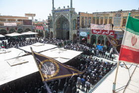 تشییع دو شهید جنگ تحمیلی ۱۲ روزه - قم
