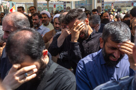 تشییع دو شهید جنگ تحمیلی ۱۲ روزه - قم
