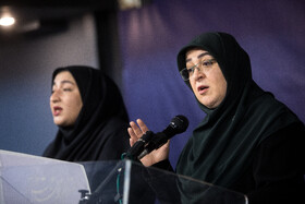 فاطمه مهاجرانی، سخنگوی دولت در نشست خبری 