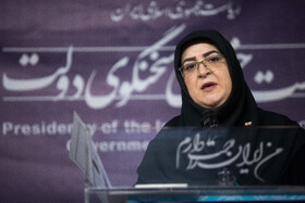 فاطمه مهاجرانی، سخنگوی دولت در نشست خبری 