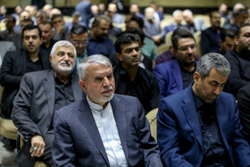 سیدرضا صالحی‌امیری، وزیر میراث در مراسم یادبود حسین طیب‌نیا