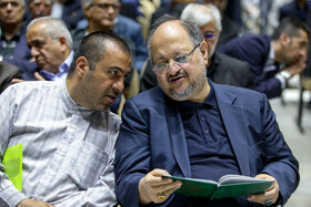 محمد شریعتمداری در مراسم یادبود حسین طیب‌نیا