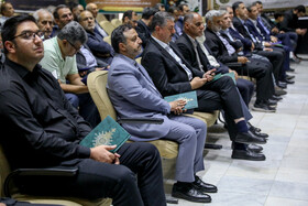 سید احسان خاندوزی در مراسم یادبود حسین طیب‌نیا