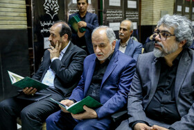 امین‌حسین رحیمی،‌وزیر دادگستری در مراسم یادبود حسین طیب‌نیا