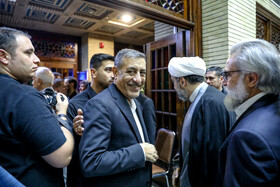 محمدجعفر قائم پناه، معاون امور اجرایی نهاد ریاست جمهوری در مراسم یادبود حسین طیب‌نیا