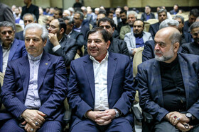 محمد مخبر در مراسم یادبود حسین طیب‌نیا